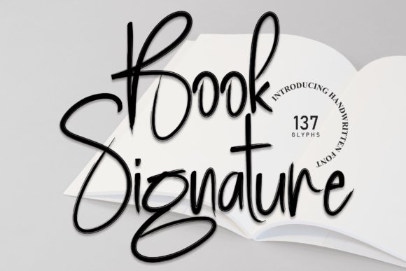 Signature fonts for beauty brand