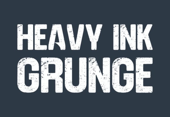 Heavy Ink Grunge Font