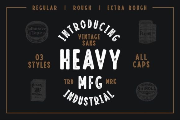 Heavy Mfg Font