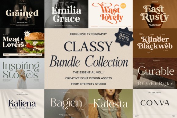 Classy Bundle Vol. I Font Bundle