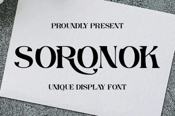 Soronok Font