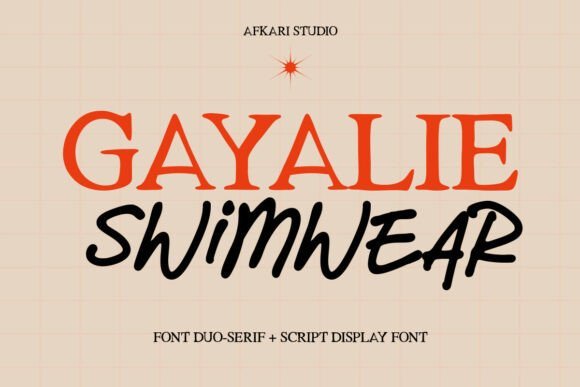 Gayalie Swimwear Font Duo