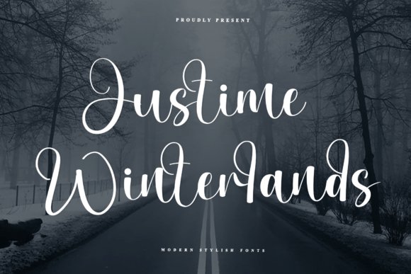 Justime Winterlands Font