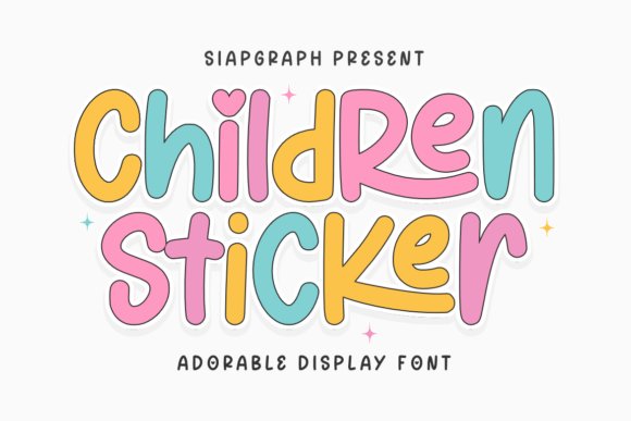 Children Sticker Font