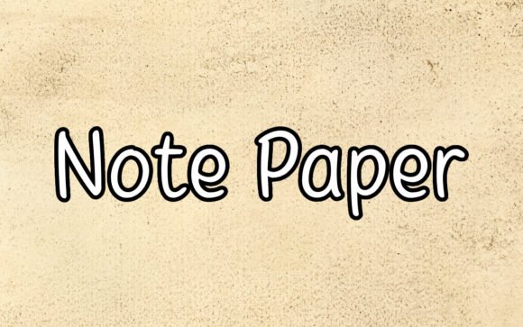 Note Paper