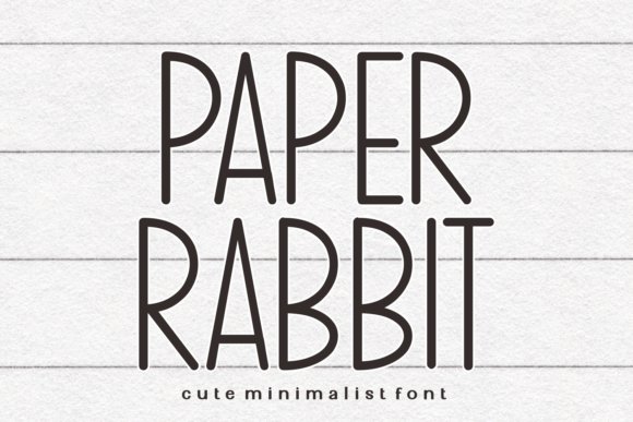 Paper Rabbit Font