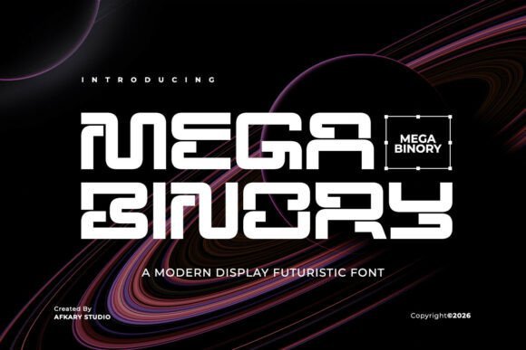 Mega Binory Font