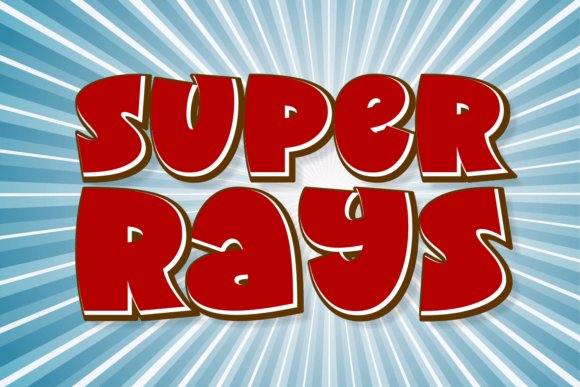 Super Rays Display Font