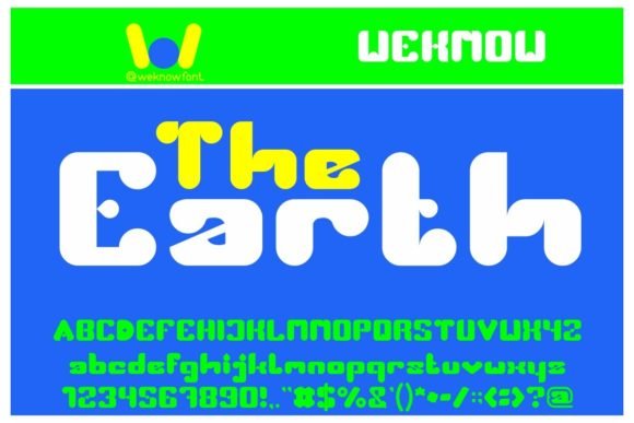 The Earth Display Font