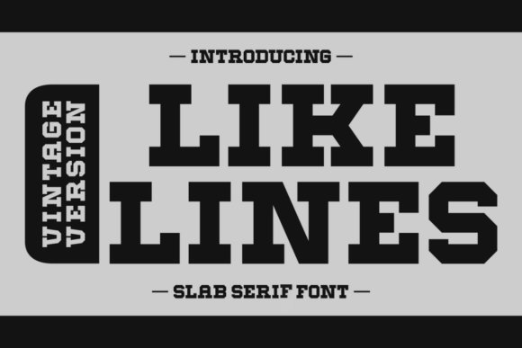 Like Lines Vintage Font