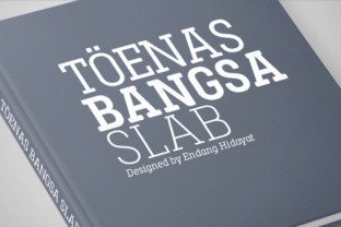 Toenas Bangsa Slab Font