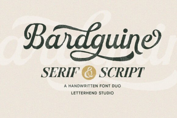 Bardguine Serif & Script Duo Font