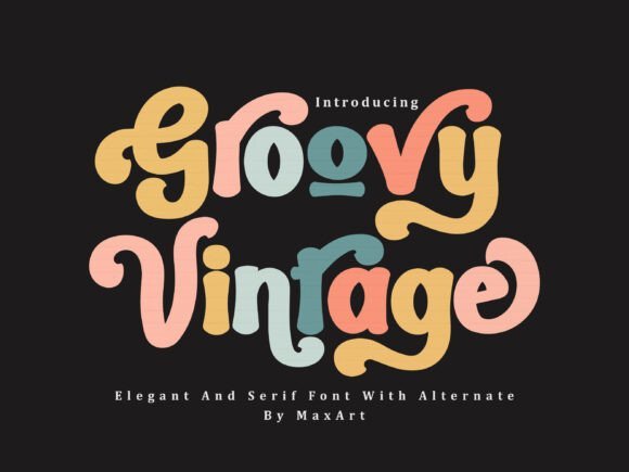 Groovy Vintage Serif Font