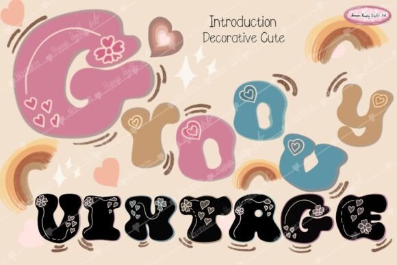 Groovy Vintage Decorative Font