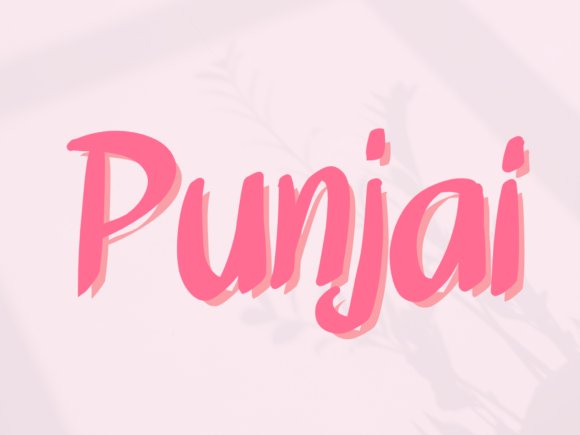 Punjai Handwritten Font
