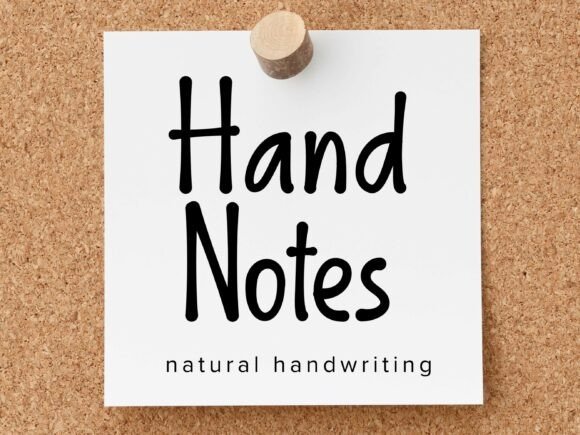 Hand Notes Font