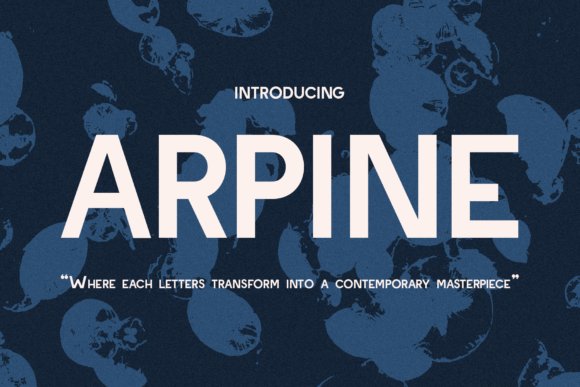 Arpine Font - Luxury Sans serif fonts