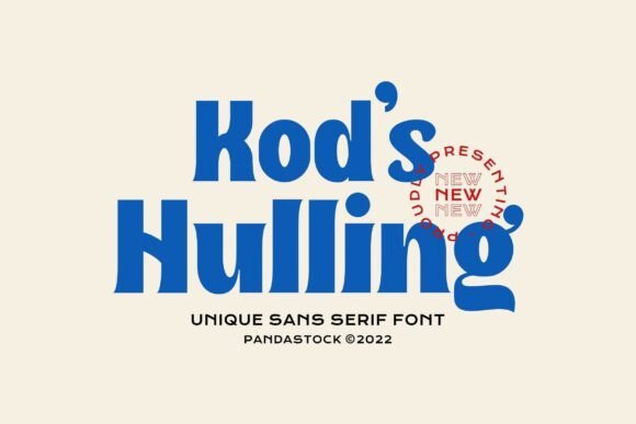 Kod S Hulling Font