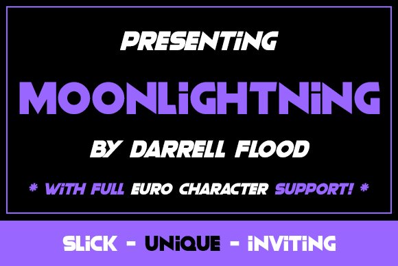 Moonlightning Font
