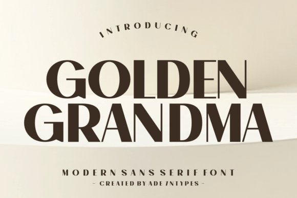 Golden Grandma Font