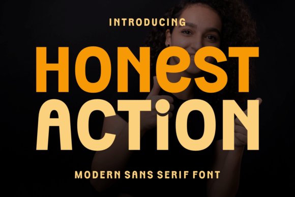 Honest Action Font