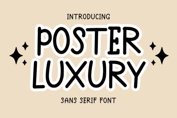 Poster Luxury Font