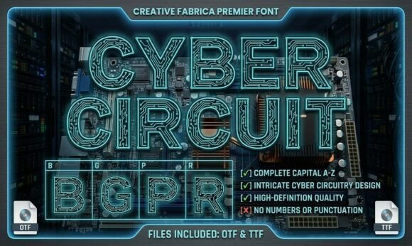 Cyber Circuit Font