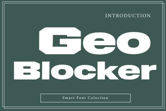 Geo Blocker Font