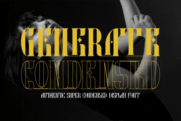 Generate Condensed - Fonts for fashion brands 