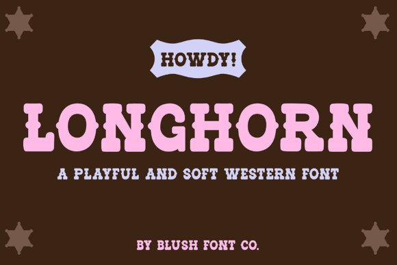 Longhorn Western Font