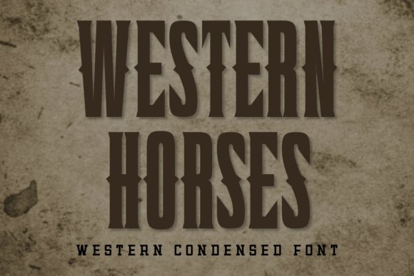 Western Horses Font