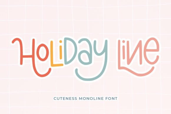 Holiday Line Font