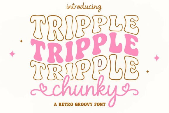 Tripple Chunky Duo Font Duo