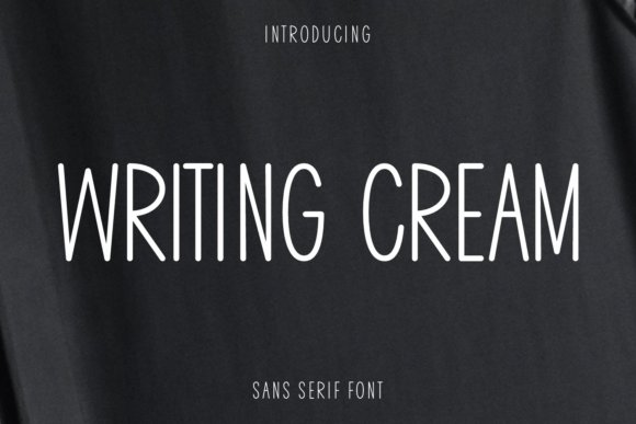 Writing Cream Font