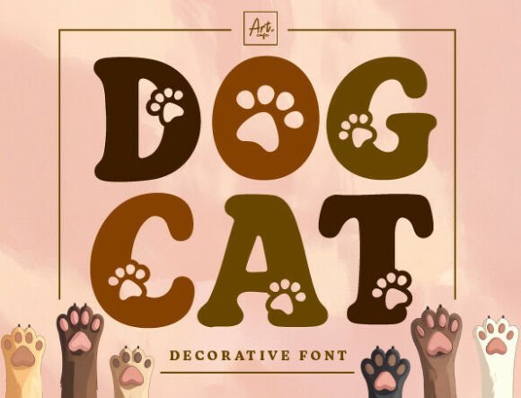 Dog Cat Font