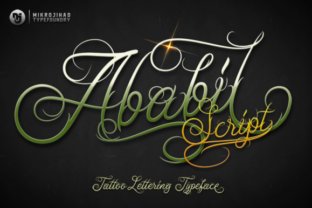 Ababil Script Full - Tattoo script fonts 