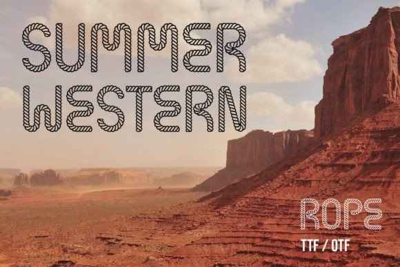 Summer Western Rope Font