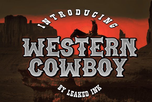 Western Cowboy Blackletter Font