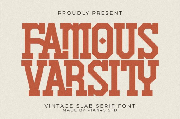 Famous Varsity Font