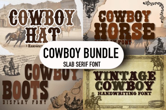 Cowboy Bundle Font Pack