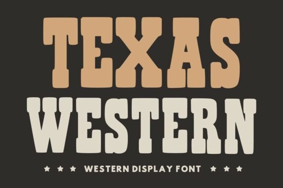 Texas Western Font