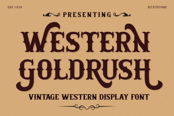 Western Goldrush Font