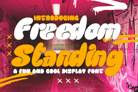 Freedom Standing Font