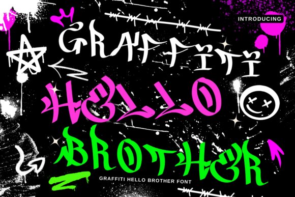Graffiti Hello Brother Font