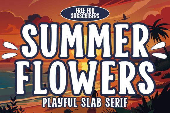 Summer Flowers Font