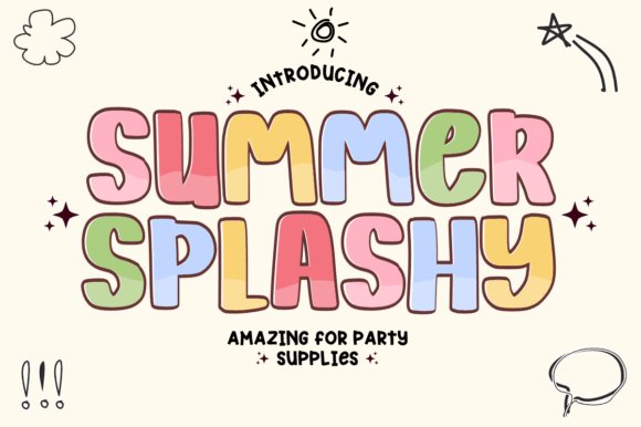 Summer Splashy Font