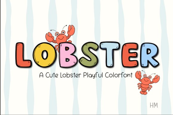 Lobster Font - Hand drawn summer fonts