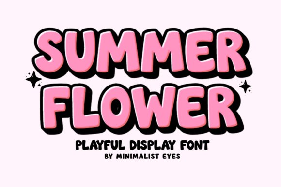Hand drawn summer fonts