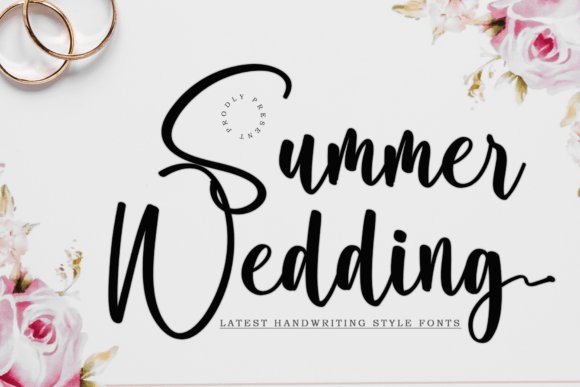 Summer Wedding Font (Script & Handwritten - Dancing Baseline)