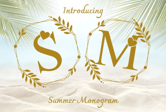 Summer Monogram Font